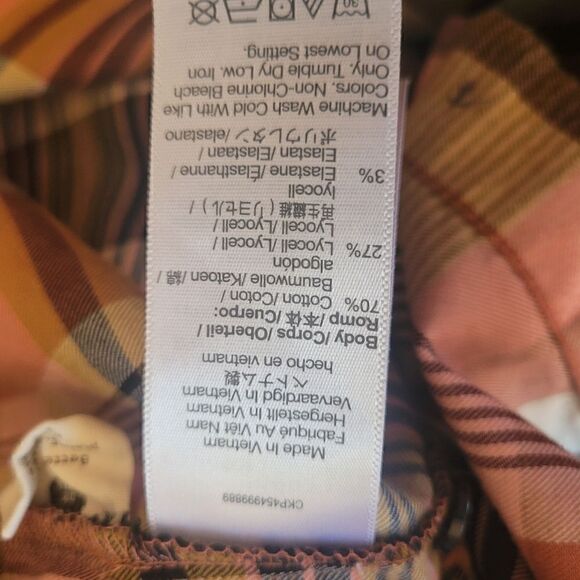 Madewell Classic Ex-Boyfriend Button Up Shirt in Seconda Plaid Size Large - Picture 10 of 10